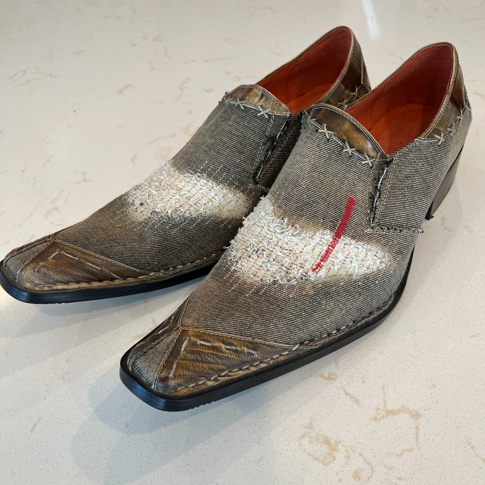 Men's Robert Wayne Size 11 Mixed Media Slip On Shoes